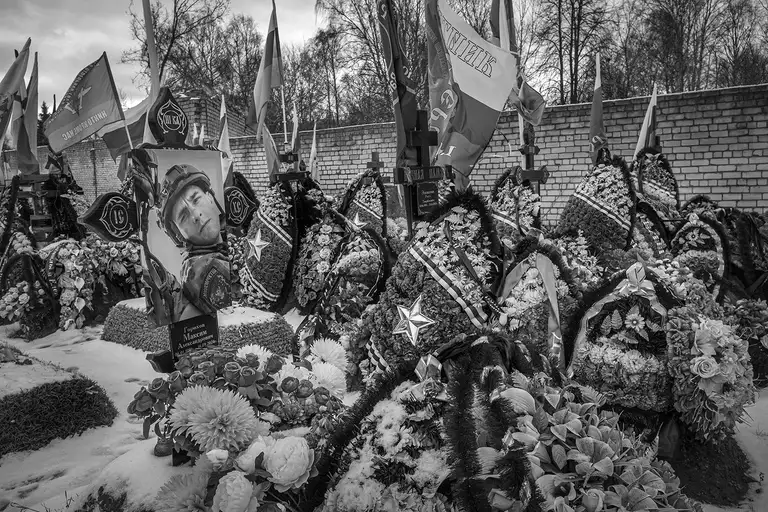 Soldiers' cemetery in Yaroslavl, December 2025.Photo by Oleg Klimov