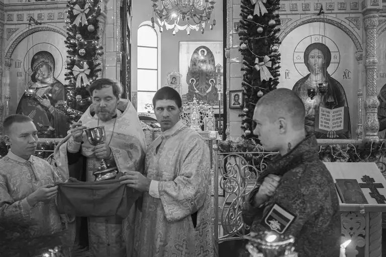 Orthodox Christmas at the Church of St. Alexander Nevsky. January 7, 2026. Photo by Oleg Klimov.